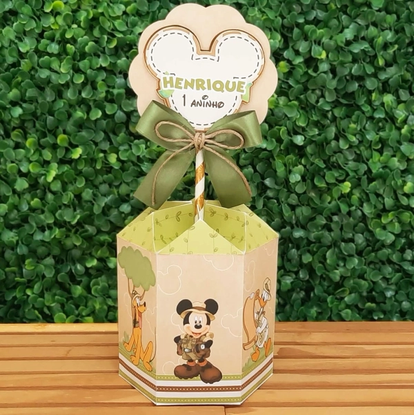 Centro de mesa Safari do Mickey