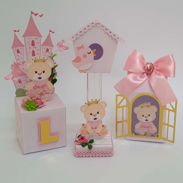 Kit Ursinha Princesa Luxo e Premium (30 peças)